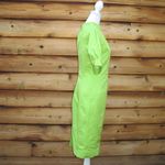 Vintage Lime Green Sheath Dress Pockets Green Photo 4