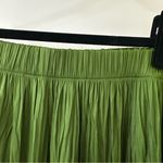 ZARA NWT  Green Maxi Pleated Skirt, Size XS/S Photo 3