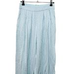 Revolve NBD Indie Satin Wide Leg Pants Baby Blue Women’s Size XS Pockets Photo 2