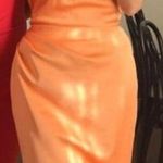 House Of CB Alora Strapless Corset Midi Dress in Tangerine Size Small Photo 3