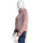 Hippie Rose Pink Cropped Sweater Junior’s Size Small  Photo 4