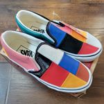 vans classic slip o patchwork multi tru whi women size 5 fast shipping Photo 1