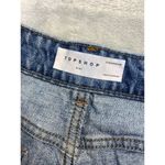 Topshop  Blue Jean Shorts Frayed Kiri US 8 UK 12 Eur 40 Super Short Zip Cut-off Photo 5