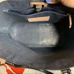 Cole Haan  Black Beige Leather Carryall Large Tote Big Bag Overnight Photo 5