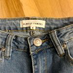 Almost Famous Y2K High Rise Flare Jeans distressed BOHO  Size 5 Boho Festival Denim Photo 1