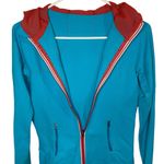 Lululemon Women's Light Blue Jacket Hooded Full Zip & Pockets Size 4 Yoga Run Photo 4