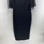 ASOS  DESIGN woven mix cape back pencil dress Christmas New Year Holiday Photo 3