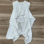 Anthropologie Kimchi Blue White Tie Back Ruffle Tank Top Women’s Small Photo 3