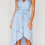 Hello Molly Fuel To My Fire Midi Dress Steel Blue Photo 1