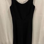 Donna Ricco Beautiful Donna Rico pearl beaded necklace black dress midi swing skirt Photo 11