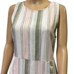 Est. 1946 Linen Blend  Sleeveless Crossover Keyhole Back Slit Front Dress Womens L Photo 1