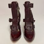 Dolce Vita Ostrich leather gladiator platform heels size 7 A9 Red Photo 1