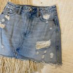 Abercrombie & Fitch  Zoe Natural Rise Vintage A-Line Skirt Denim Mini Y2K Size 0 Photo 4