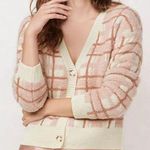LC Lauren Conrad pastel pink plaid cardigan size large Photo 0