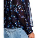 AQUA  Women's Floral Print Long Sleeve‎ Button Down Blouse - XXL Photo 4