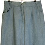Silvercord Vintage High Waist Pleated Front Tapered Leg Jeans 100% Cotton 80s 14 Blue Photo 1