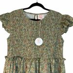 Victoria Dunn Primrose Smocked Midi Dress Green Size XL Photo 2