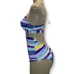 Purple Haze Size Small Striped Tie Dye One Piece Swimsuit. New No Tags. Photo 2