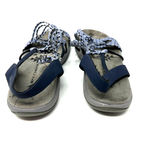 Skechers  size womens 10 strappy sandals activewear blue white‎ Photo 3