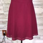 Lulus  Win Your Heart Burgundy Ruffle Off-the-Shoulder Skater Dress size medium​​ Photo 5