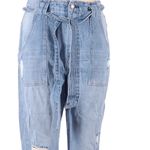 Vervet Emma high rise distressed blue jeans with belt. Size 26. NWT Photo 1