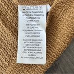 Michael Kors  gold logo cutout neckline brown top size M NWT $110 Photo 6