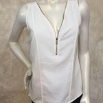 Calvin Klein  Gold Zipper V Neck Tank Photo 7