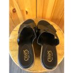 CHAPS Shoes 8B Careesa Black Woven Comfort Wedge Sandals Photo 7