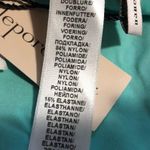 Nanette Lepore 🆕  jacquard floral turquoise blue black trim bikini bottoms Photo 10