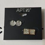Apt. 9  Textured Silver and Glittering Gold Earrings NWT 💕3x15$ Photo 0