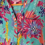 Lilly Pulitzer Lilly Pulitzer silk long sleeve floral multicolor button up top size XS Photo 1