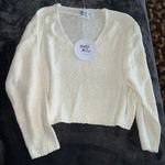 Princess Polly Nerin Cropped Sweater in Cream Photo 5