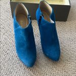 Enzo Angiolini  Vibrant Blue Heeled Boots Photo 3