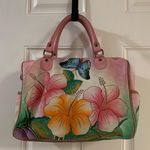 Anna Anuschka Pink Floral Bag Photo 0
