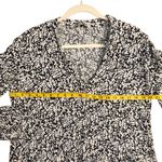 ZARA  Claris Back & White V-Neck Long Sleeve Ruffle Hem Women’s Mini Dress Size M Photo 9