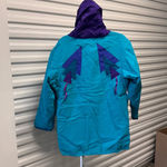 Reversible color, black purple and turquoise western 8 Jacket Size M Purple Teal Size M Photo 5