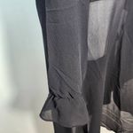 Simply Noelle Black Chiffon and Knit Zip-Up Jacket NWT Size Small/Medium Photo 5