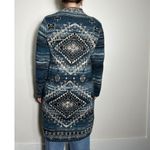 Gorgeous J.Jill Oversized Blue Tapestry Shrug Sweater Size Small Photo 7