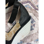 Fly London  women shoes black suede platform wedge size 42 11 11.5 sandal Photo 5