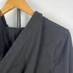 EXPRESS  Black Y2K‎ 2000s Graphic Print Full Zip Cropped Hoodie Sweater Photo 6