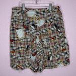 Vintage LL Sport Plaid Golf Print Shorts. Size 12 Tan Photo 5