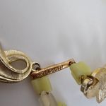 Western Germany Vintage Yellow Lucite Beaded Triple Graduated Necklace Photo 3