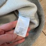 J.Crew NWT  Asymmetrical Ruffle Sweater Cotton Gray Heathered Size S Photo 4