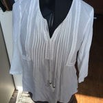 Stitch Fix  Pale Sky Meghan Tassel detail XS blouse Photo 0