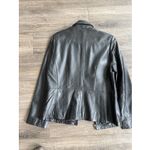 Croft & Bartow Lamb Skin Leather Jacket Black Women’s Small Size undefined Photo 2