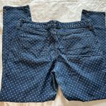 Merona  ankle skinny blue jeans with white polka dots Photo 4
