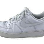 Nike Air Force 1 Women's White Leather Low Top Lace Up Athletic Sneakers Shoes 8 Photo 0