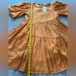 Moon River Orange Puff Sleeve Dress Photo 6