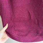 RDI Berry/Purple/Maroon Oversized Knit Cozy Sweater, Leggings Sweater, Size XL Photo 13