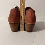 Sofft mauve leather perforated ankle bootie chunky heel size 9 M Photo 5